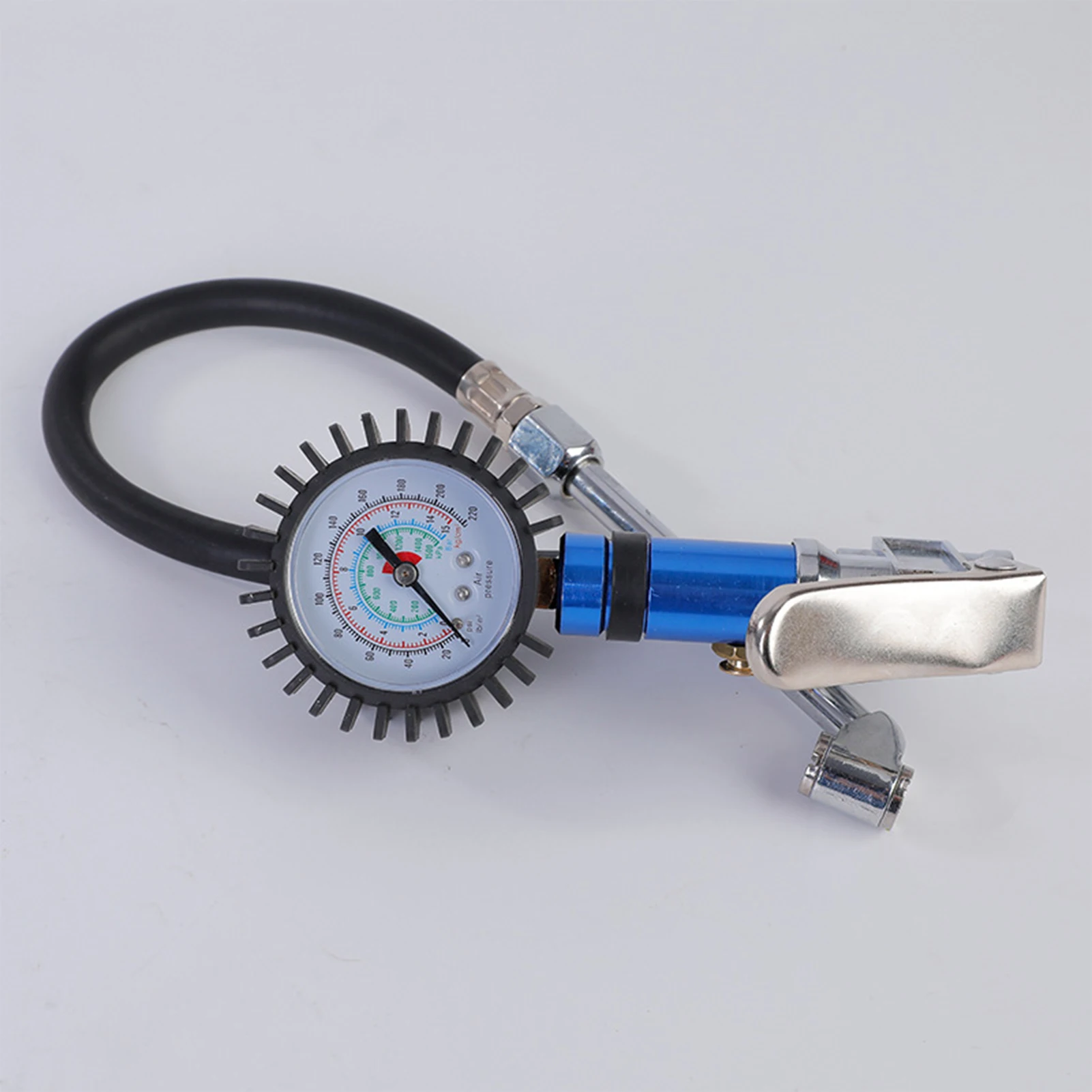 Inflator pneu pressão com Dial Gauge, Easy-Read Round Dial, apto para carros e caminhões