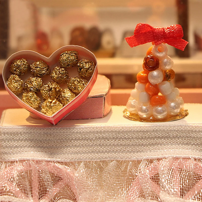 Wooden Mini Doll House DIY Miniature Small House Kit 3D Puzzle Assemble Building Model Toys Home With Furniture Lighting Gifts