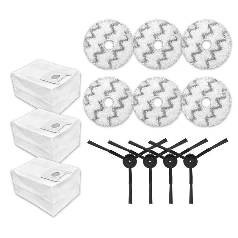 Chính Mới Bàn Chải Bộ Lọc Hepa Bàn Chải Cạnh Bên Cây Lau Nhà Vải Cho Roidmi EVA Robot Hút Bụi Thay Thế Linh Kiện