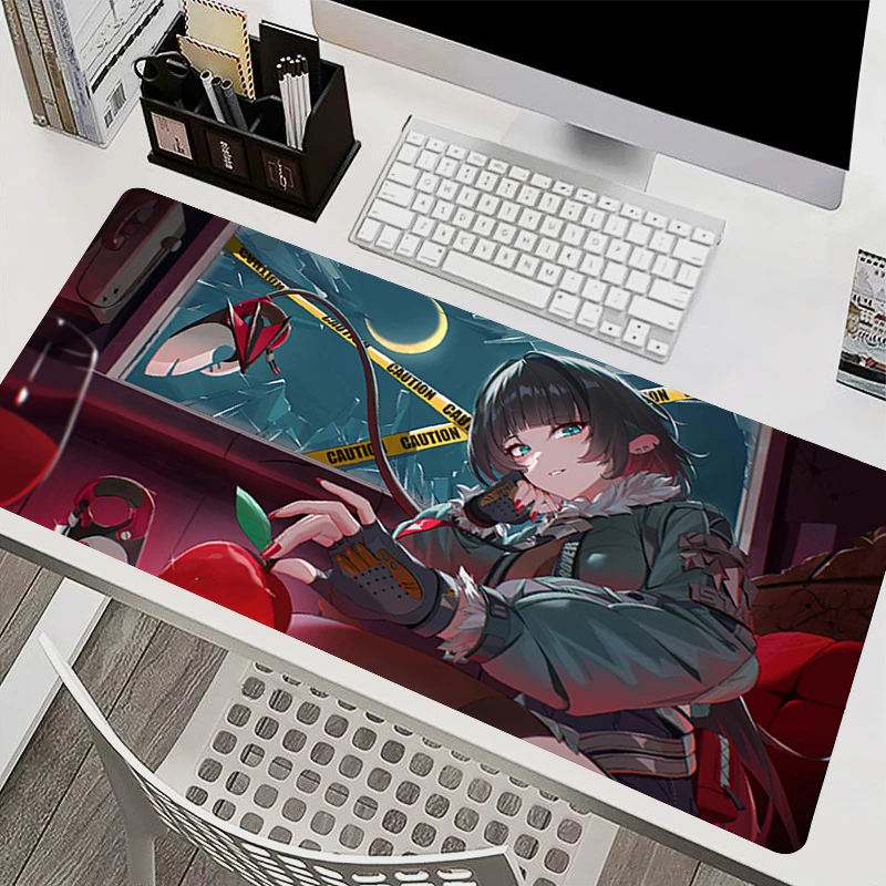 Mouse pad E-sports Gamer Mouse Mat Z-zenless Zone Zero Jane Doe Cute Anime Mousepad PC Gaming Keyboard Desk Mat Notbook Mousepad