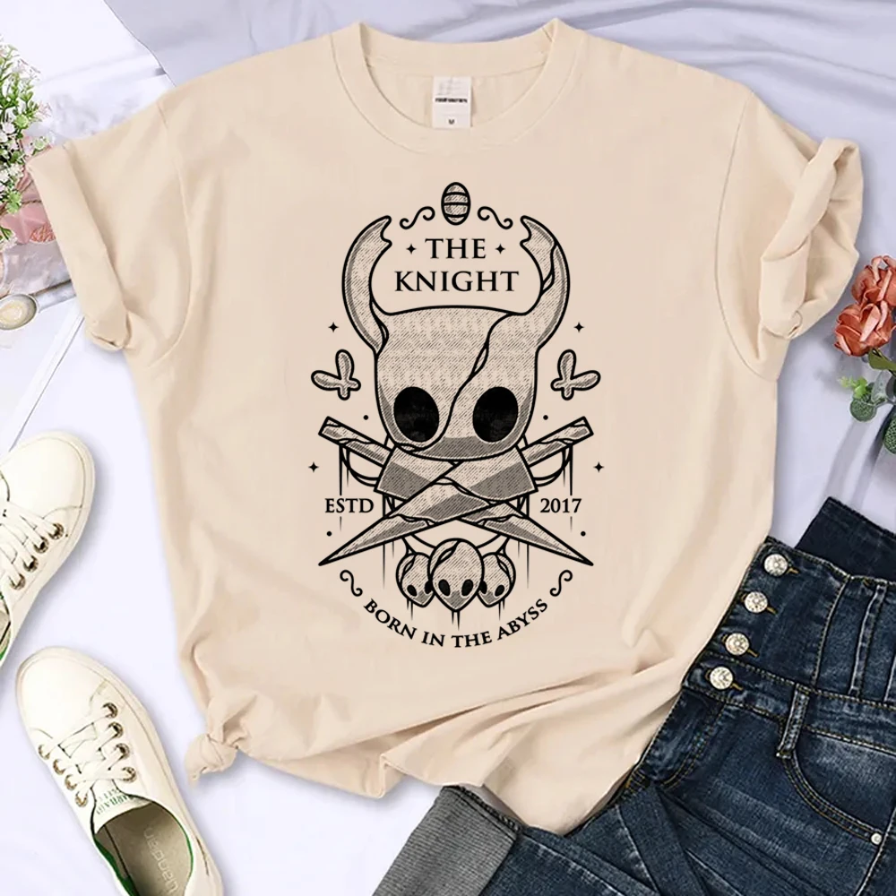 Hollow Knight t-shirts women designer summer t shirt female streetwear 2000s anime clothing