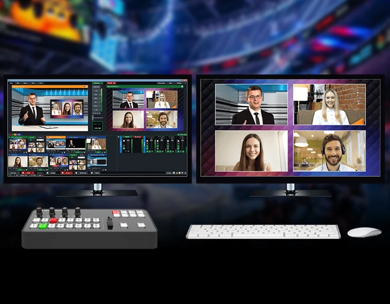 TYST Video Vmix Mini Panel sterowania przełącznikiem MIDI2.0 nagrywanie wideo tablica rozdzielcza obsługa Tally dla OBS Ins audycje telewizyjne