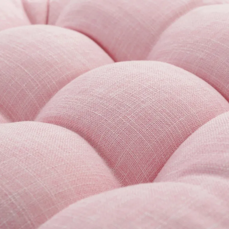 Frühling Sommer Großes Bodensitzkissen Verdicktes Tatami-Stuhlkissen Getuftetes Rundes Großes Kissen Stuhlauflage Ottoman Poufs – Detail 5