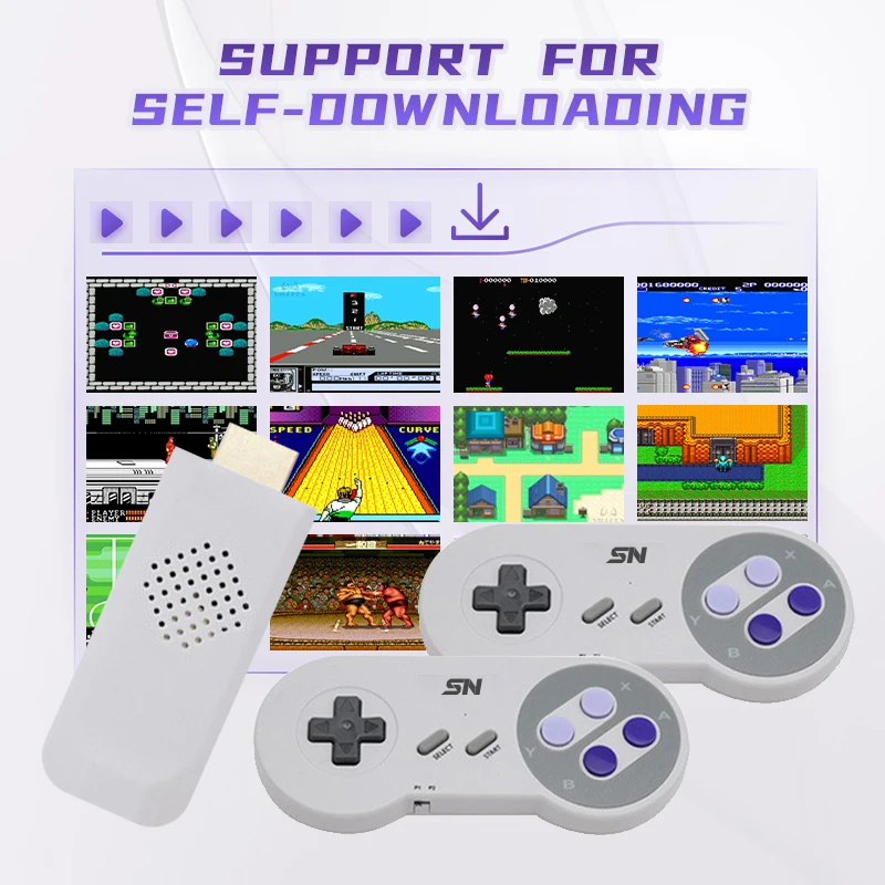 Vilcorn มินิเอเวอร์ไดรฟ์16บิตมินิเอเวอร์ไดรฟ์แบบไร้สาย Dendy ย้อนยุคพอร์ตทีวีคอนโซลเกมสติ๊กสำหรับ...