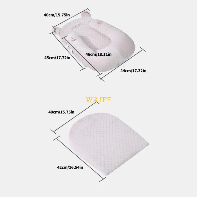 W3JF Ergonomiczna poduszka do pielęgniarstwa z odłączoną osłoną do karmienia piersią do karmienia piersią