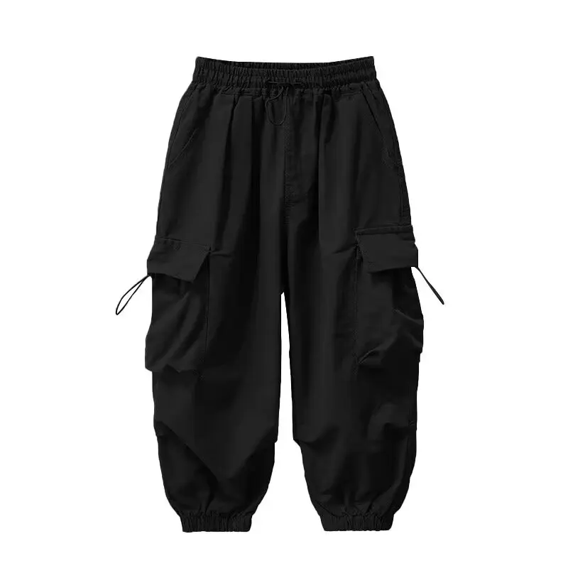 Spring Summer Boys Retro Cargo Pants Teenage Children Clothes Casual Sport Pants Boys Fashion Large Size Sweatpants Harem Pants