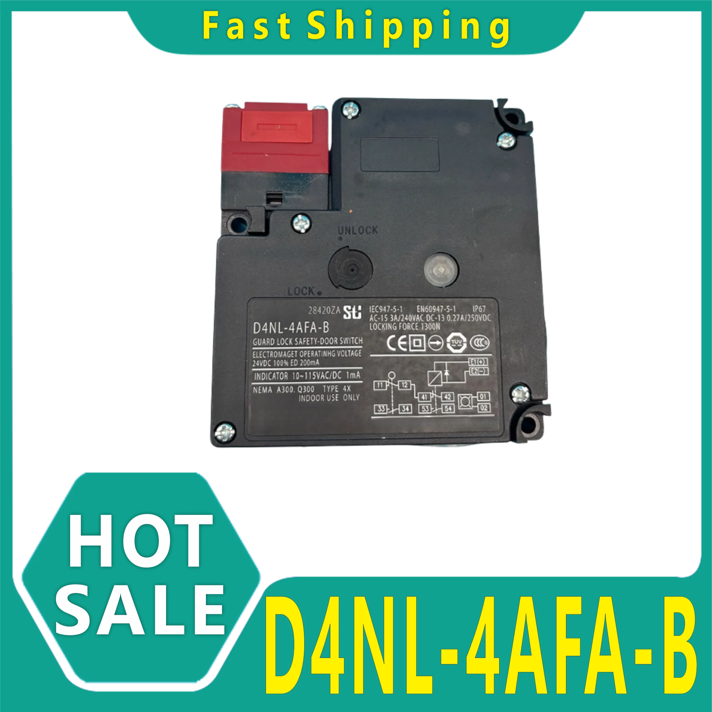Electromagnetic lock safety door switch D4NL-4FAB D4NL-4AFG-B D4NL-4BFA-B D4NL-4BFG-B D4NL-4CFA-B