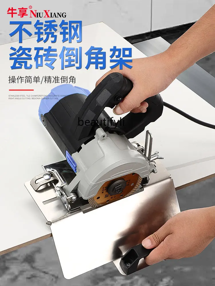 zq Multifunction Bracket Accessories Manual Guide Angle Small Ceramic Tile Edging 45 Degree Angle Cutting Machine