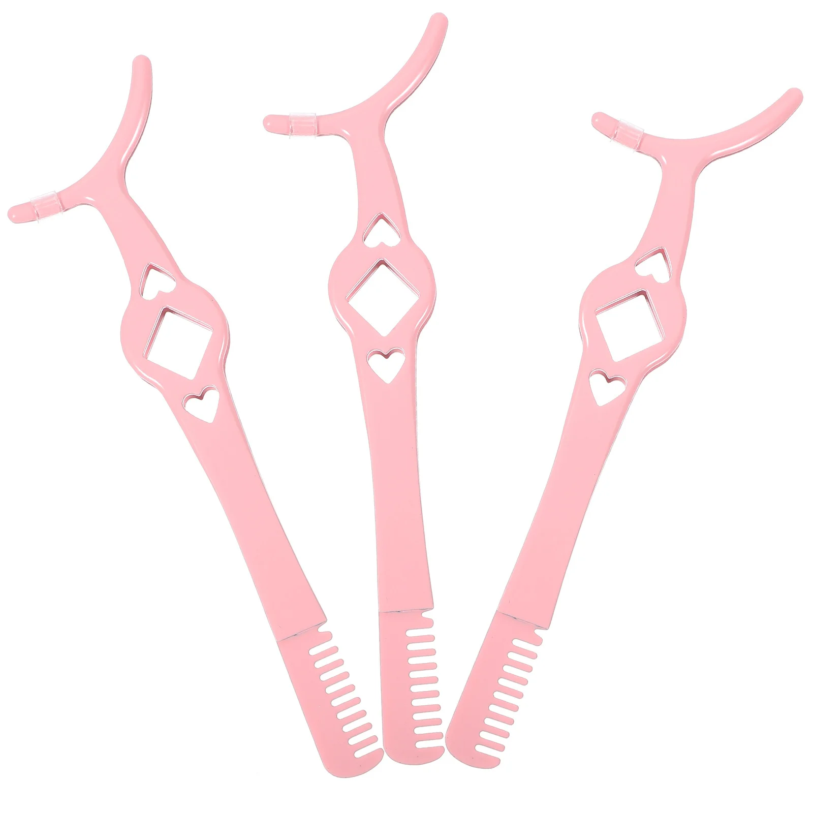 Zestaw 3 pęset do rzęs, kompaktowy aplikator do rzęs z grzebieniem dla kobiet, modny dodatek kosmetyczny na wynos.