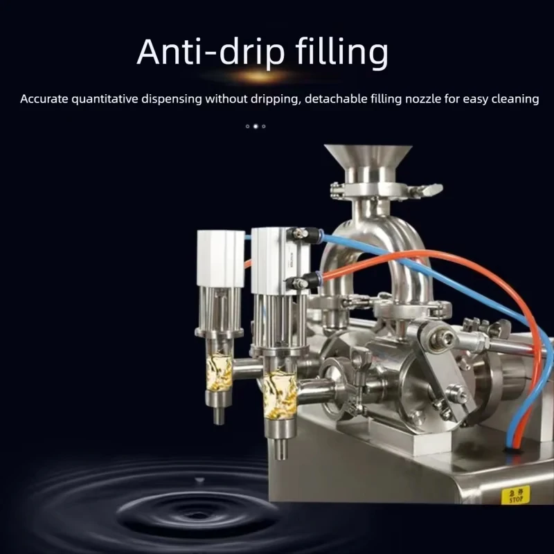 Máquina llenadora de líquidos con boquilla multicabezal de grado PBOBP para botellas de té, leche, miel y agua