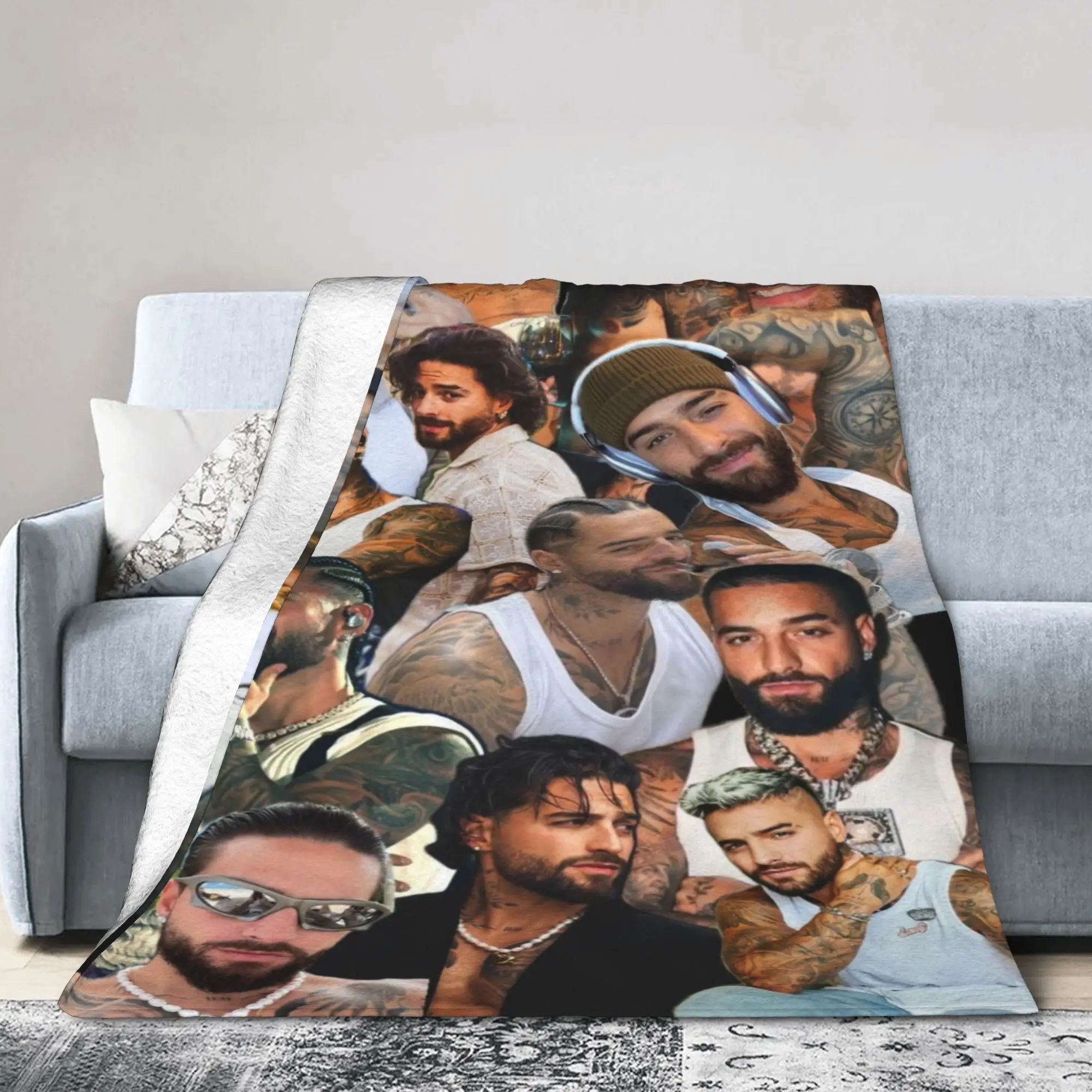 Maluma Pretty Dirty Blanket Velvet  Comfortable Ultra-Soft Throw Blankets for Sofa Bedding Throws