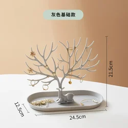 Antler Jewelry Display Stand Tray Tree Storage Racks Earrings Necklaces Rings Jewelry Boxes Case Desktop Organizer Make Up Decor