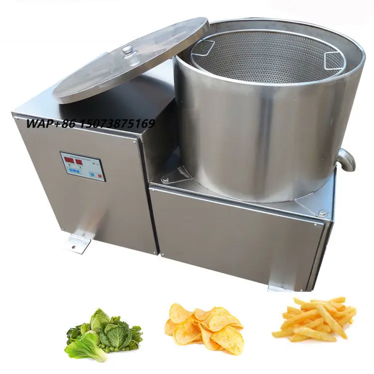 Convenient Dewatering Machine for French Fries Deoiler for Fruits&vegetables Fried Oily Foods Dewatering Seafood Machine