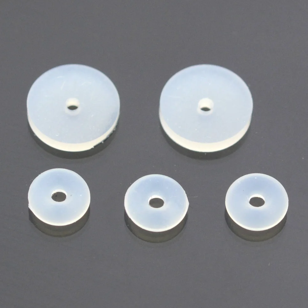 

100Pcs DIY Soft Silicone Pad for Piercing Bar Rubber Hoop Rings Helix Jewelry Accessories Earplugs Ear Ring Stud Earring Caps