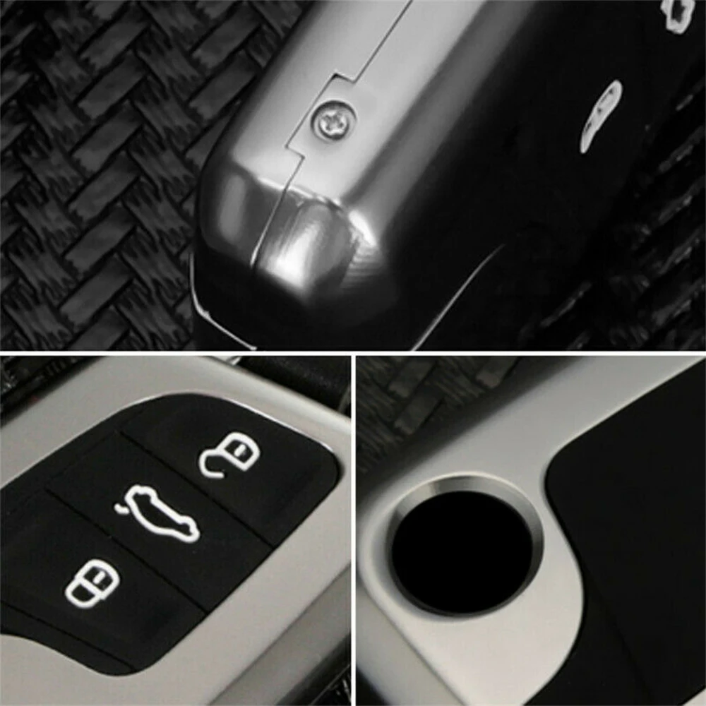 Aluminum Alloy Car Smart Remote Key Fob Chain Case Cover Shell Skin For Volkswagen VW Arteon Atlas New Jetta Accessories Styling