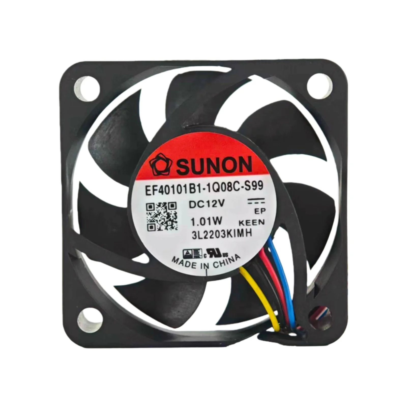 

New For SUNON EF40101B1-1Q08C-S99 DC 12V 40mm Fan 4010 PWM 4-Wire 7000RPM 7.7CFM High Speed 3D Printer CPU Server Cooler