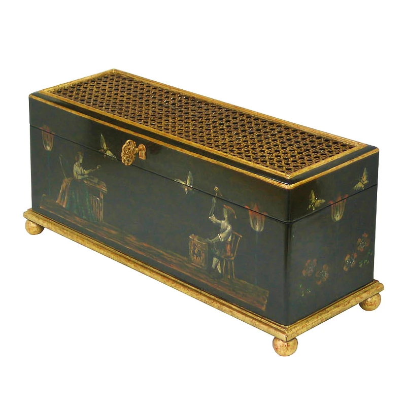 Hand-painted figure pattern decoration aromatherapy box household ornament collection