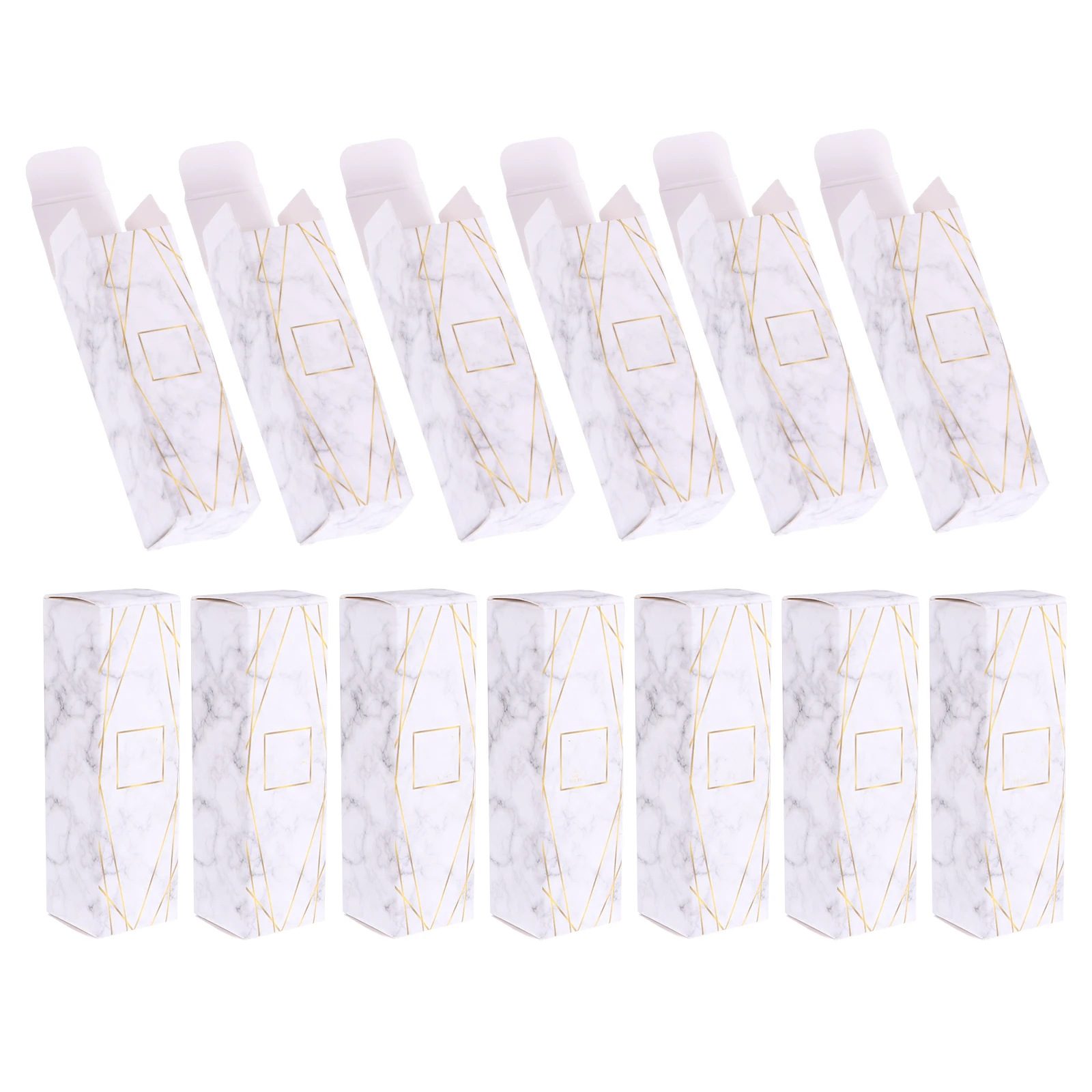 

60 Pcs Lipstick Box Paper Container Gift Packaging Case for Lip Gloss Tubes Oil Bottle Wrapping Wedding Travel Storage