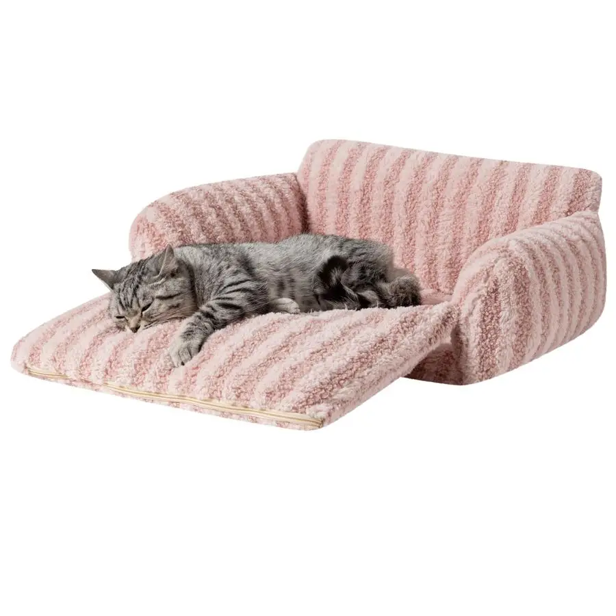 Double-Layer Plush Cat & Dog Bed 2