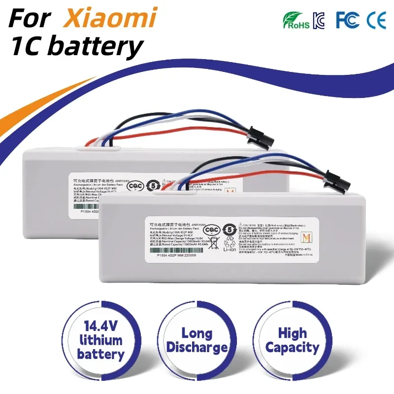 

14.4V Battery Robot Vacuum Cleaner 1C Battery For Xiaomi Mijia 1C STYTJ01ZHM Robot Vacuum Mop Cleaner