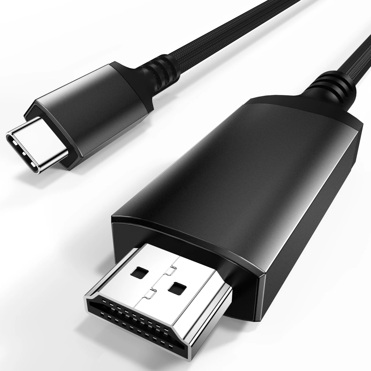 5PCS High-Speed 8K 60Hz Braided Nylon Jacket Video & Audio Cable New USB C To HDMI 2.1 Magnetic Cable Compatible Thunderbolt 3/4
