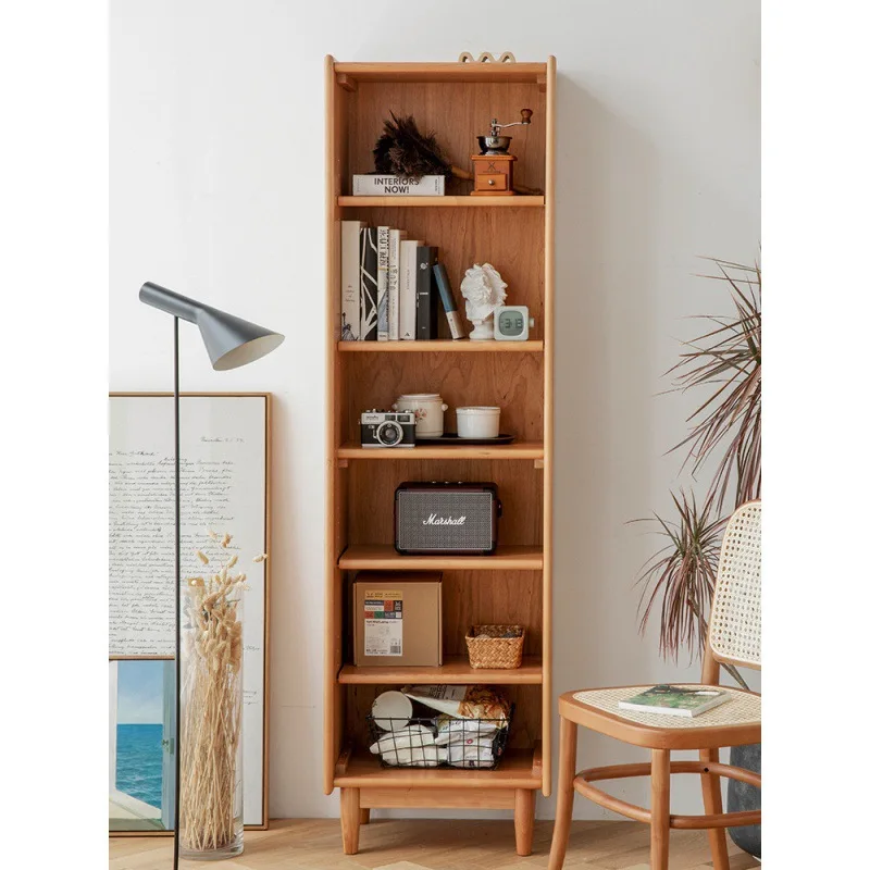 

Премиальный скандинавский книжный шкаф из массива дерева, напольный, от пола до потолка, из японского стекла, для хранения вещей