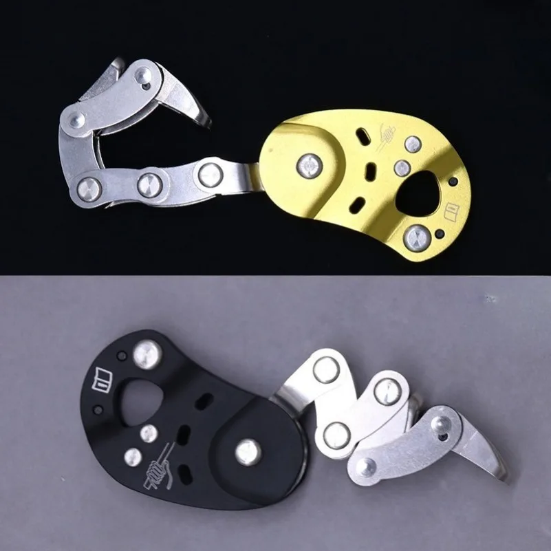 5.8M Rope Mango Mechanical Rope Grab Tree Climbing Ascender Descender Heavy Load Lifting Pulley Kit