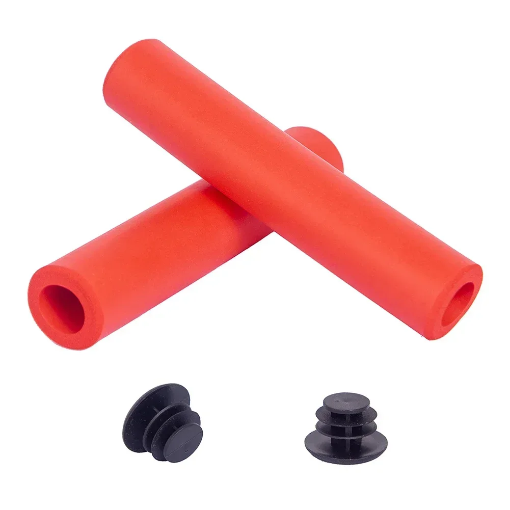 1 Pair Bike Grips Handles Hot Sale MTB Soft Foam Silicone Sponge Handle Bar Grips Handlebar Cover Super Light Silicone Non-Slip