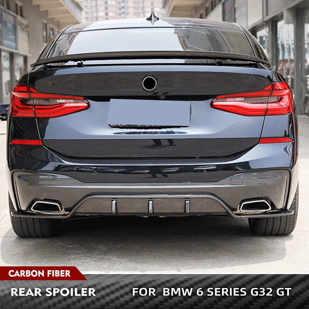 

For BMW 6 Series G32 GT 640i 2017-2022 Carbon Fiber Rear Trunk Racing Spoiler Boot Lip Wing Car Rear Boot Lid Spoiler Wing Lip