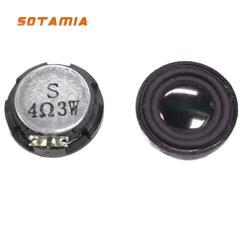 

SOTAMIA 2 шт. 23 мм ультратонкий полнодиапазонный динамик 4 Ом 3 Вт композитная пленка магнитный Bluetooth маленький аудиодинамик
