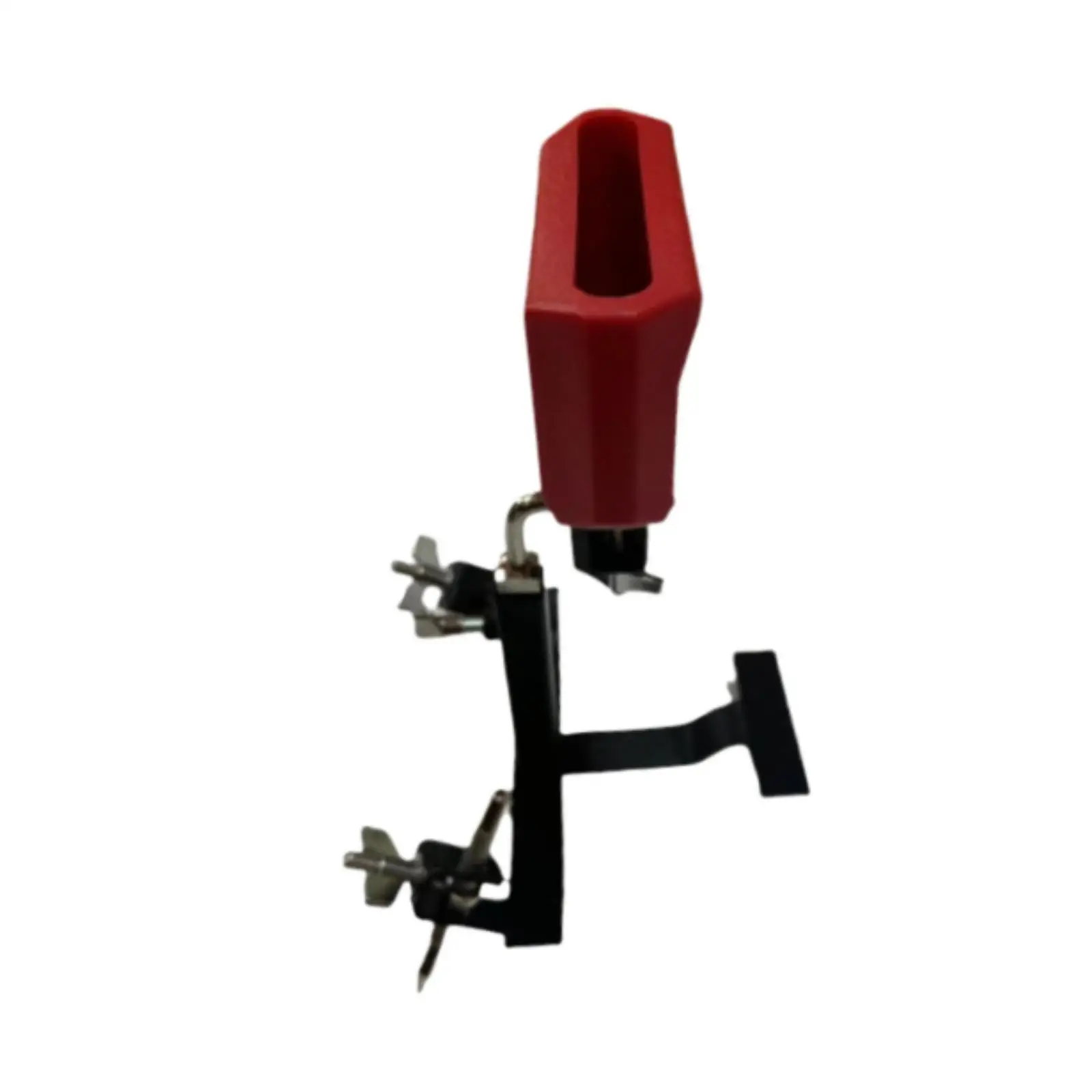 Drum Cowbell Holder with Cowbell Noise Maker Instrument Easy Installation Adjustable Drum Set Metal Cowbell Mount Clamp