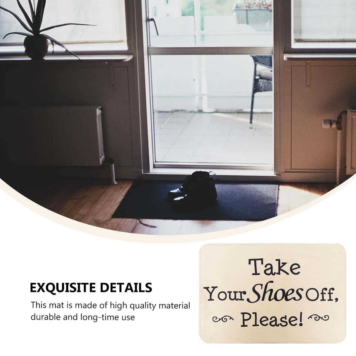 

Carpet Floor Mat Non slip Living Room Bedroom Polyester Doormat Sentence Machine Washable Water Absorption Home Decor