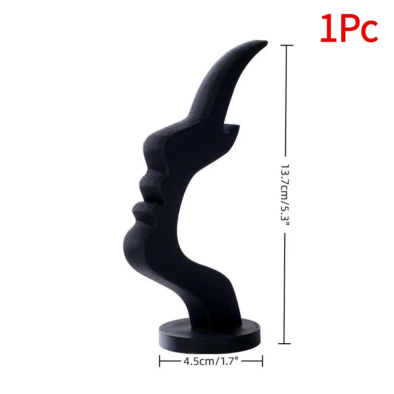 1Pc Eyeglass Stand Glasses Stand Bar Shape Human Side Face Interesting Simple Glasses Stand Ornaments.