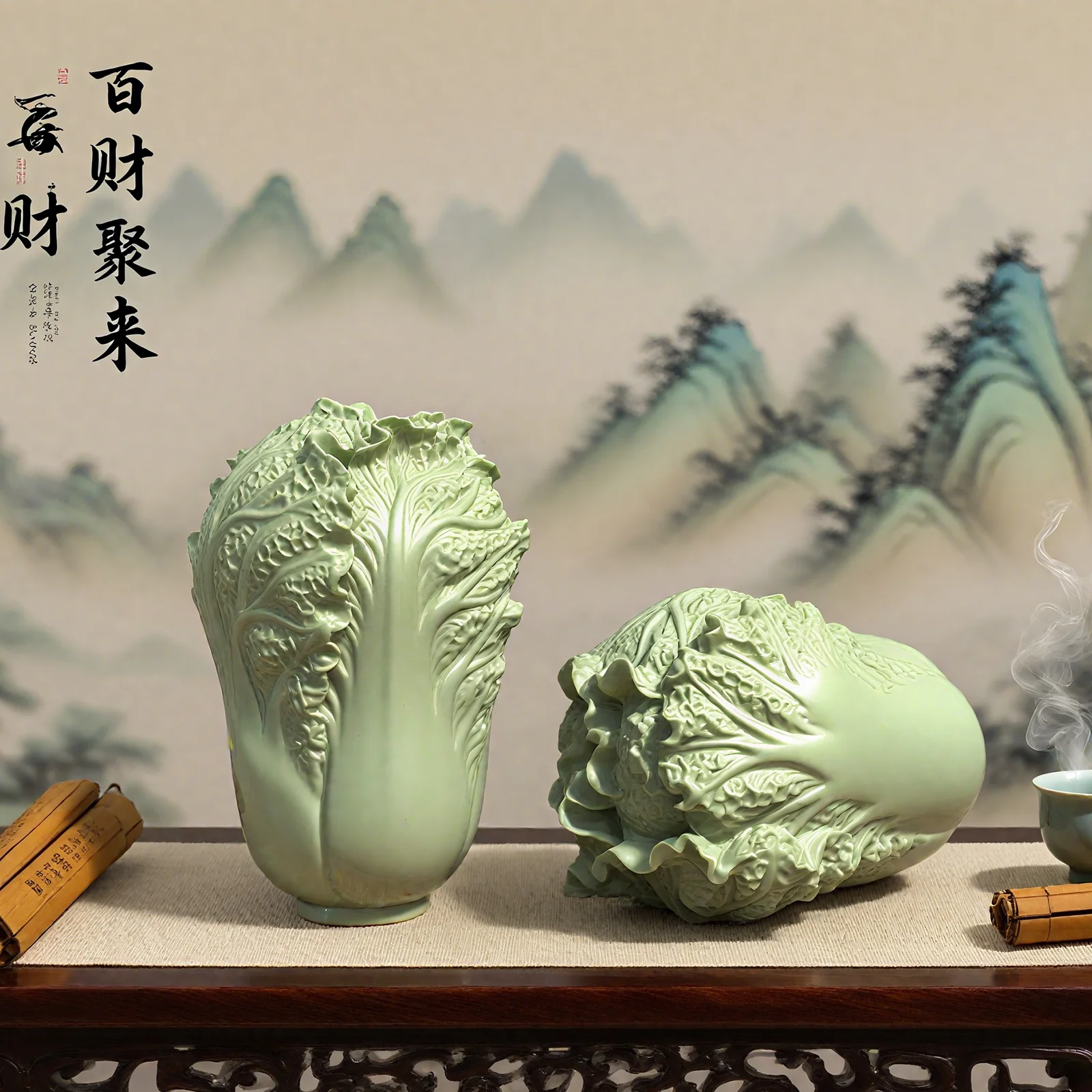 

Силиконовая форма Lucky Cabbage — форма для рукоделия в форме овощей в китайском стиле для соленой скульптуры/ароматических свечей — форма «Bai Cai»