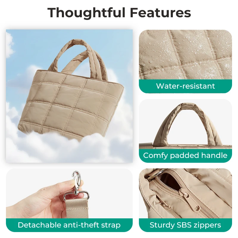 BAGSMART Duffel Bag For Women Travel Crossbody Tote Bag Multi-Function Sport Gym Bag Waterproof Casual Overnight Shoulder Bag view 4