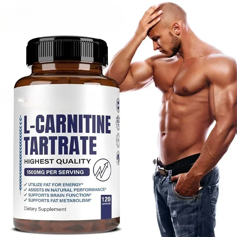 L-Carnitine Tartrate Premium Capsules 1500 mg - Natural Energy Production, Supports Metabolism