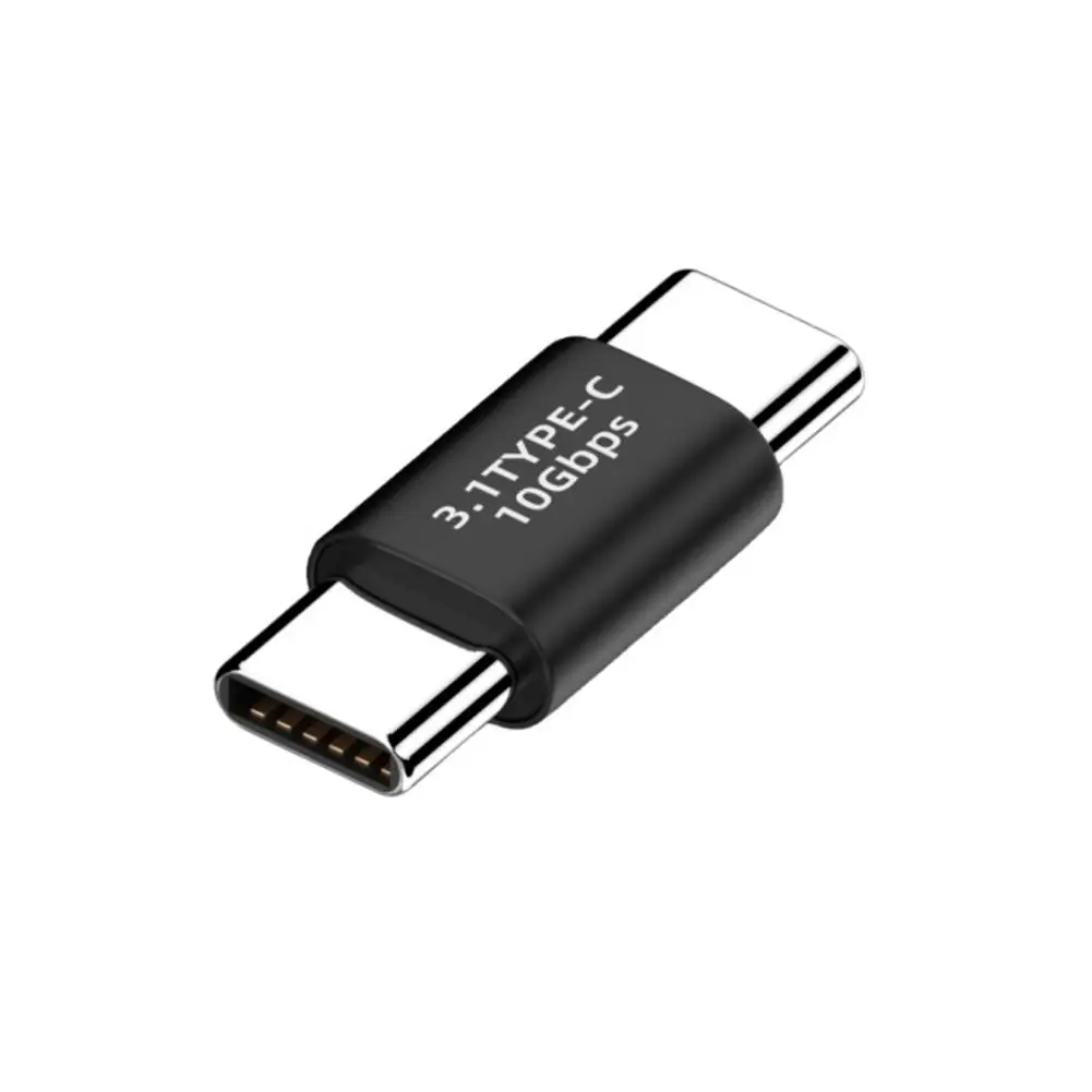 Adaptador tipo C a tipo C para teléfono móvil, adaptador macho a Flash, transferencia de dispositivos masculinos, variedad de datos compatibles, 10gbps, USB3.1, Tran, V2P6
