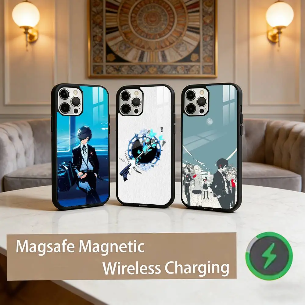Game P-persona- 3 r-reload Phone Case For iPhone17,16,15,14,13,12,11 Plus,Pro Max Magnetic For Magsafe Wireless Charging