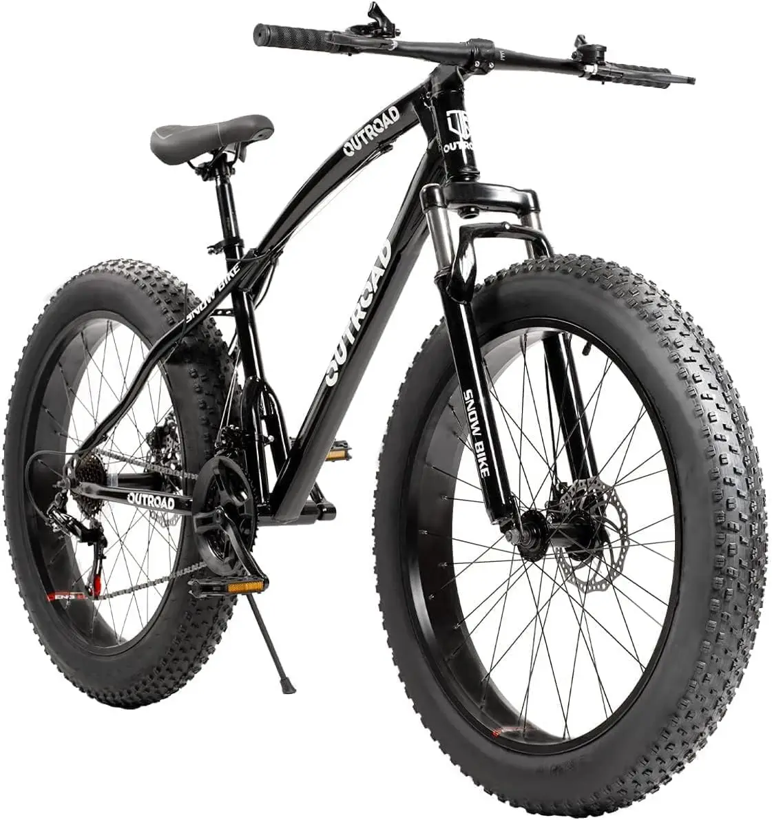 Mountain Bike with 26 inch Wheels, 21 Speed with High Carbon Steel Frame, Double Disc Brake and Front Suspensio