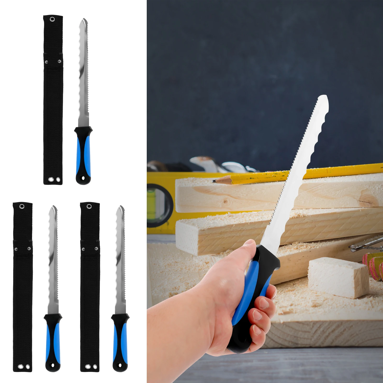 

1/2 Pcs 11inch mineral wool knife composite board cutting saw sturdy stainless steel blades for cutting various materials