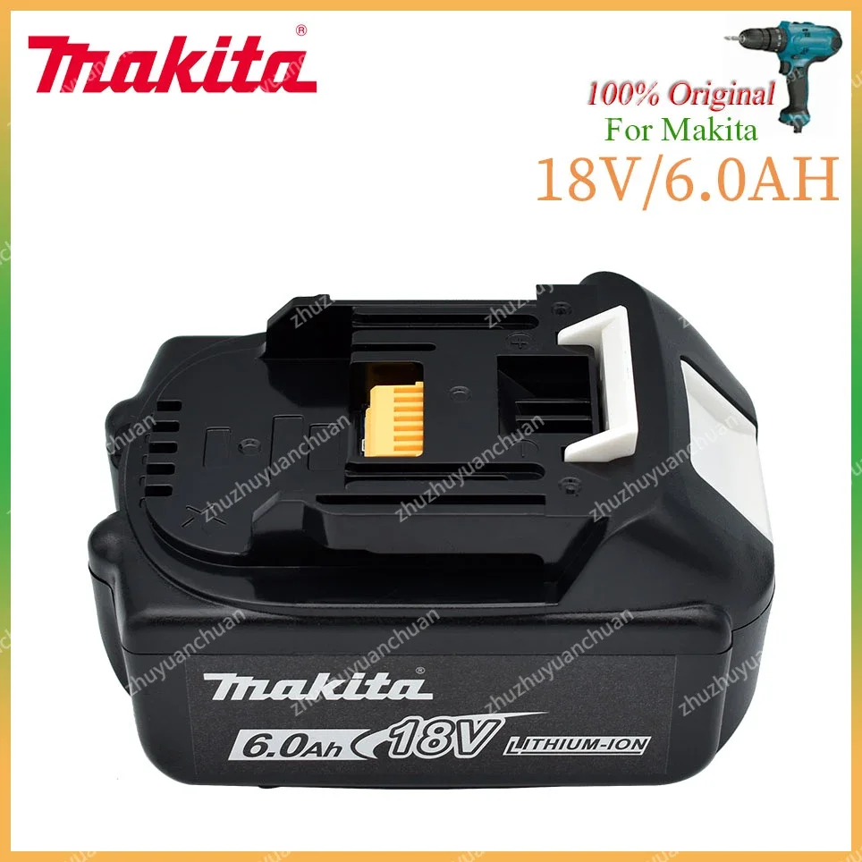 

Makita 100% оригинальный 18 в Makita 6000 мАч литий-ионный перезаряжаемый Электроинструмент 18 в сменный аккумулятор BL1860 BL1830 BL1850 BL1860B