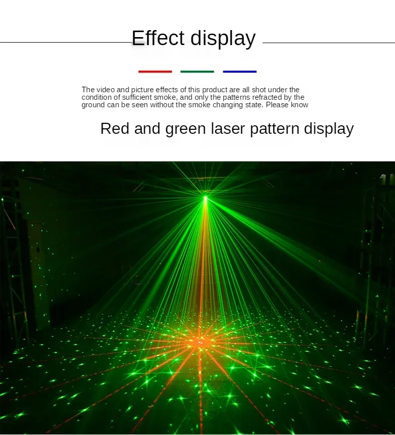 New USB Mini Laser Light Ktv Decorative Music Rhythm Laser Beam Light LED Remote Control Stage Light