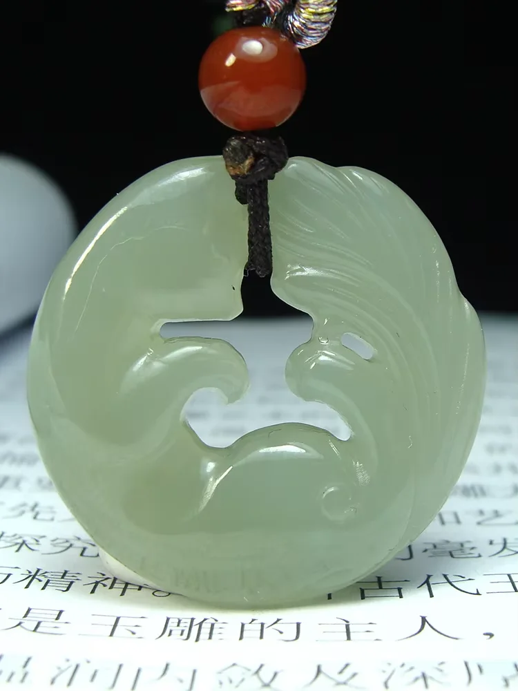 CYNSFJA New Real Certified Natural Hetian Nephrite Jade Unisex Lucky  Jade Pendant Charms Hand-Carved High Quality Best Gifts