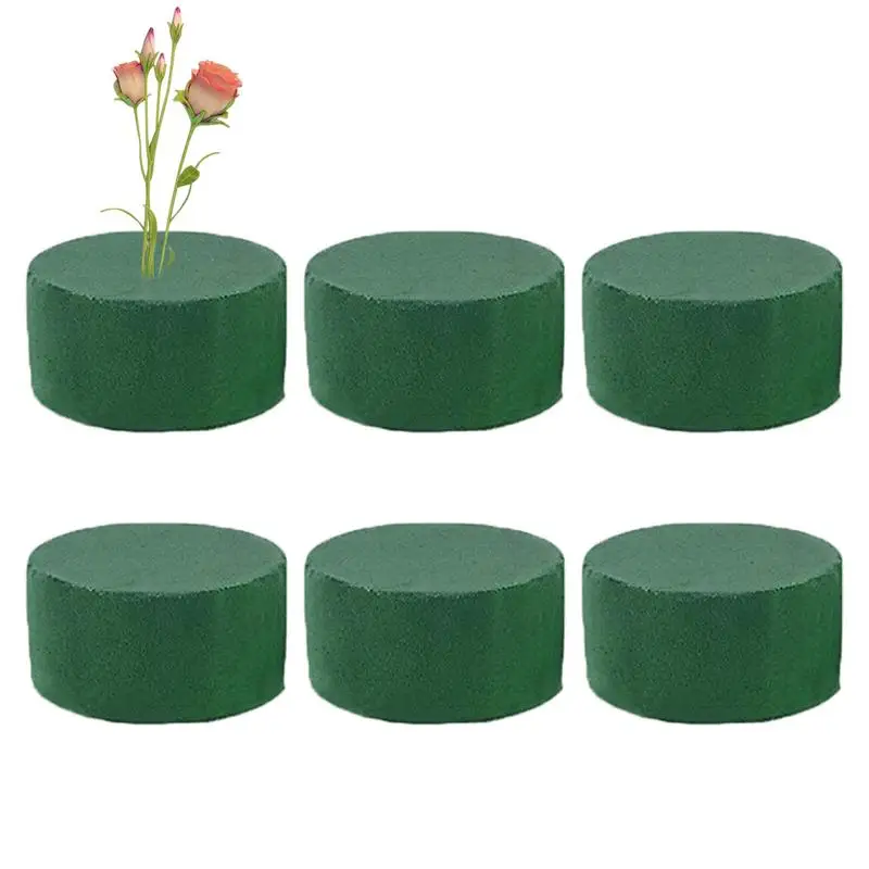 6Pcs/set Artificial Floral Foam Blocks Wet And Dry Green Flower arrangement mud For Home Wedding Party Decoration