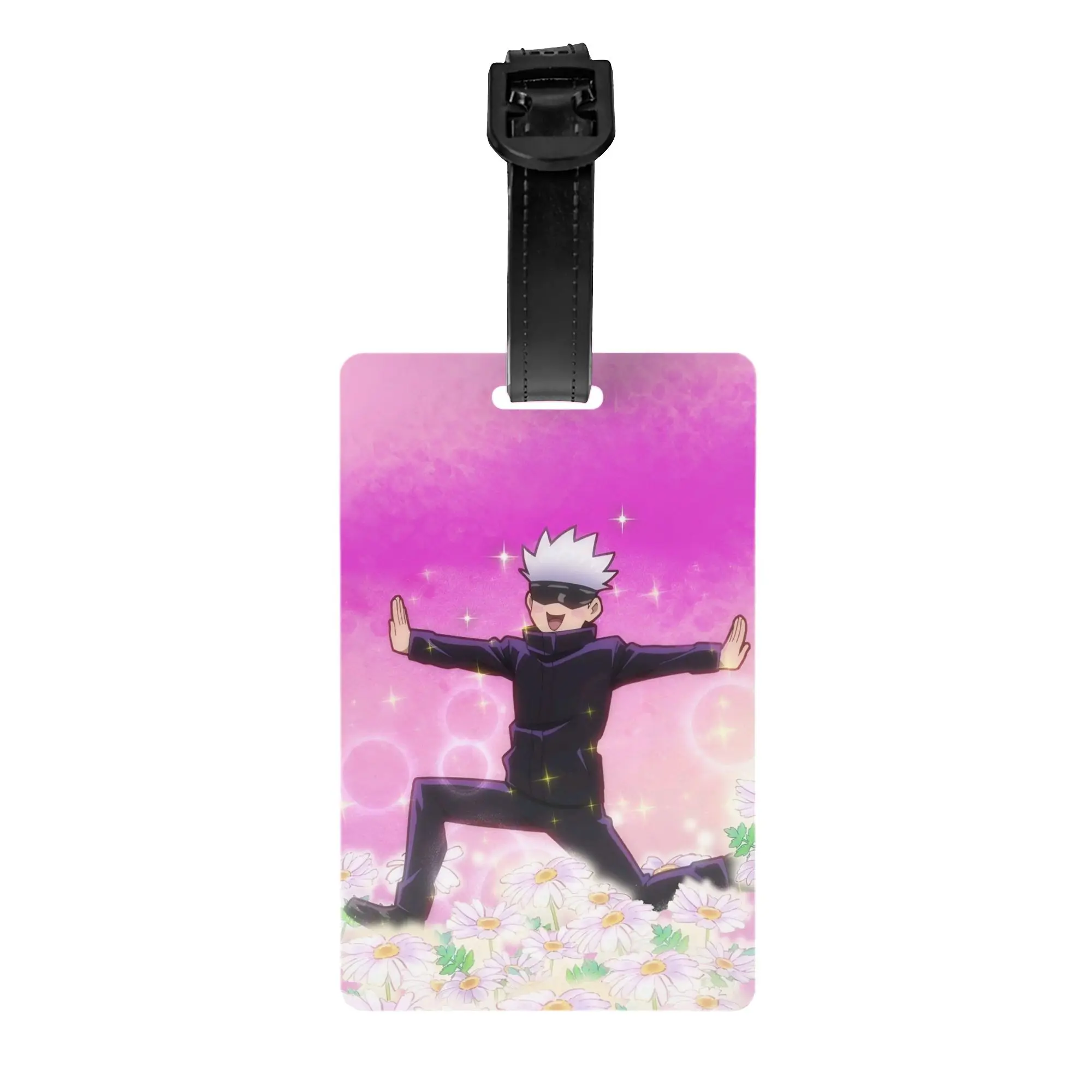 

Custom S-Satorues G-Gojoes Luggage Tag With Name Card Privacy Cover ID Label for Travel Bag Suitcase