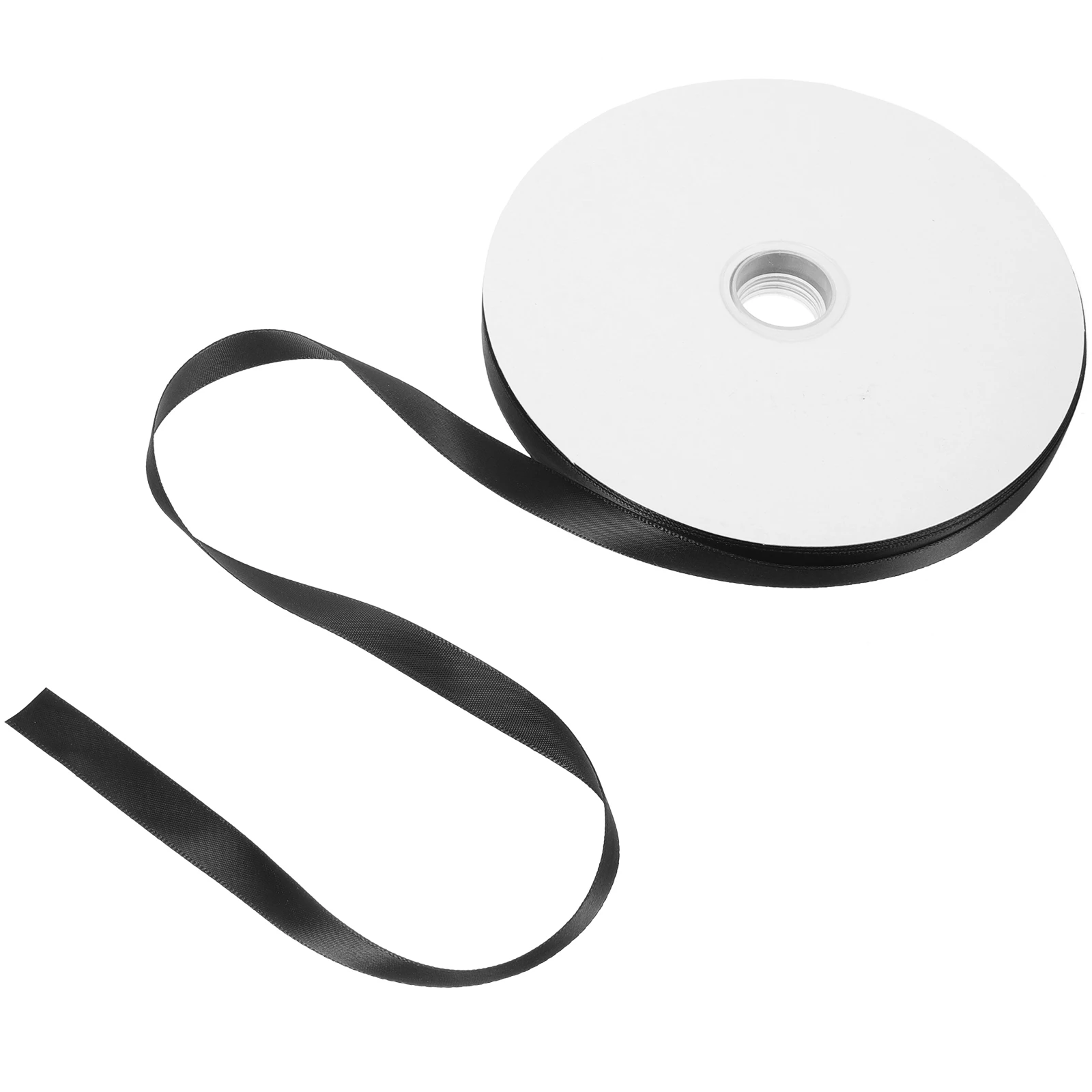 

Wholesale 1.2CM 91M Black Ribbon for Bouquet Wrapping Gifts DIY Crafts Packaging Floral Ribbons For Crafts Decorations