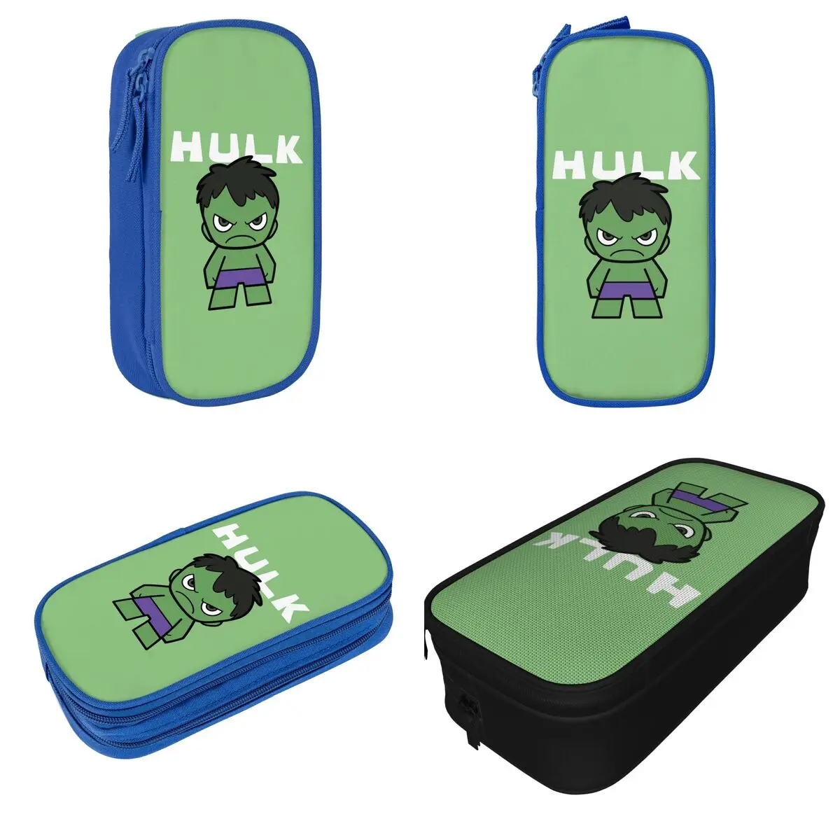 Imagem -02 - Cute Mini Hulk Pencil Case Fun Pen Holder Bags Estudante Grande Armazenamento Presente de Material Escolar Caixa de Lápis