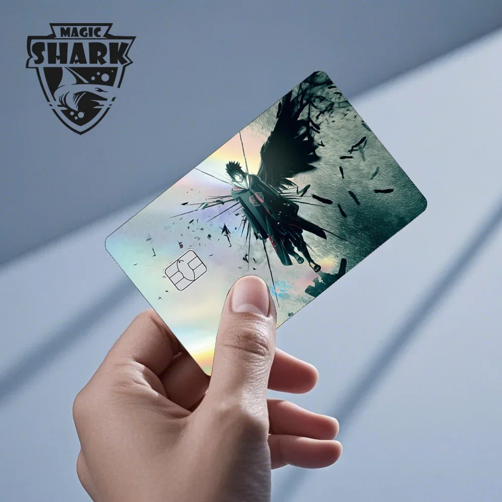 حار بيع أنيمي ساسوكي كاكاشي الليزر الثلاثية الأبعاد الخصم البنك بطاقة الائتمان فيلم غطاء الجلد ملصق