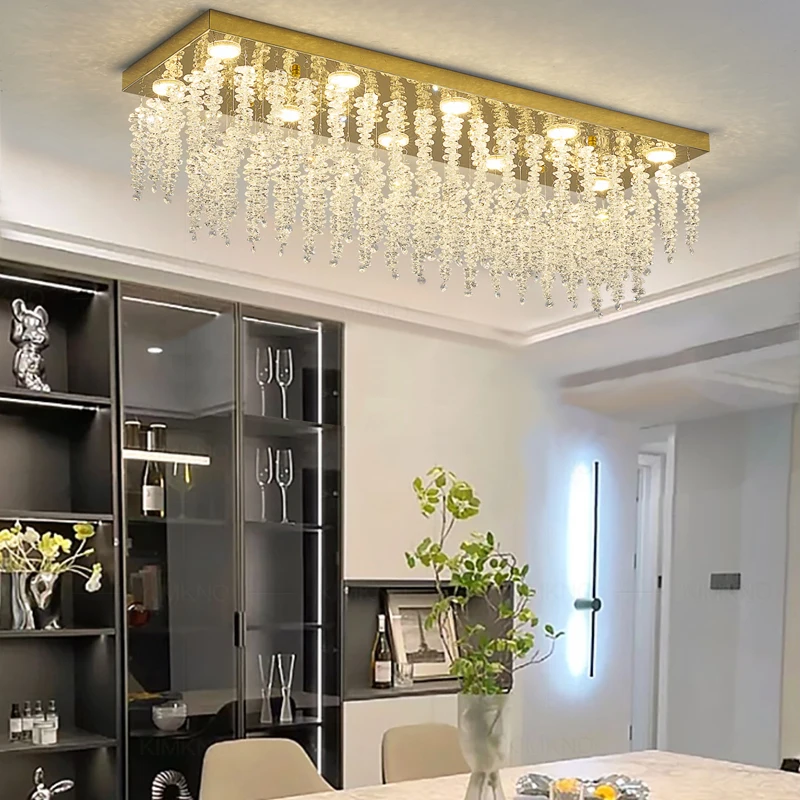

Modern New LED Crystal Lamp Ceiling Ceiling Ceiling Light Home Decoration Living Room Bedroom Light Hotel Bar Desk Lamp Fixture