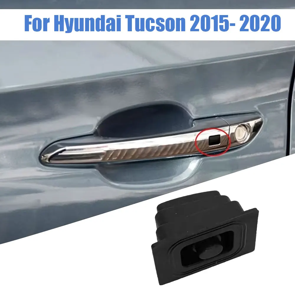 Car Door Handle Buckle Induction Button Car Exterior Door Handle Button Switch Cover for Hyundai Tucson 2015- 2020
